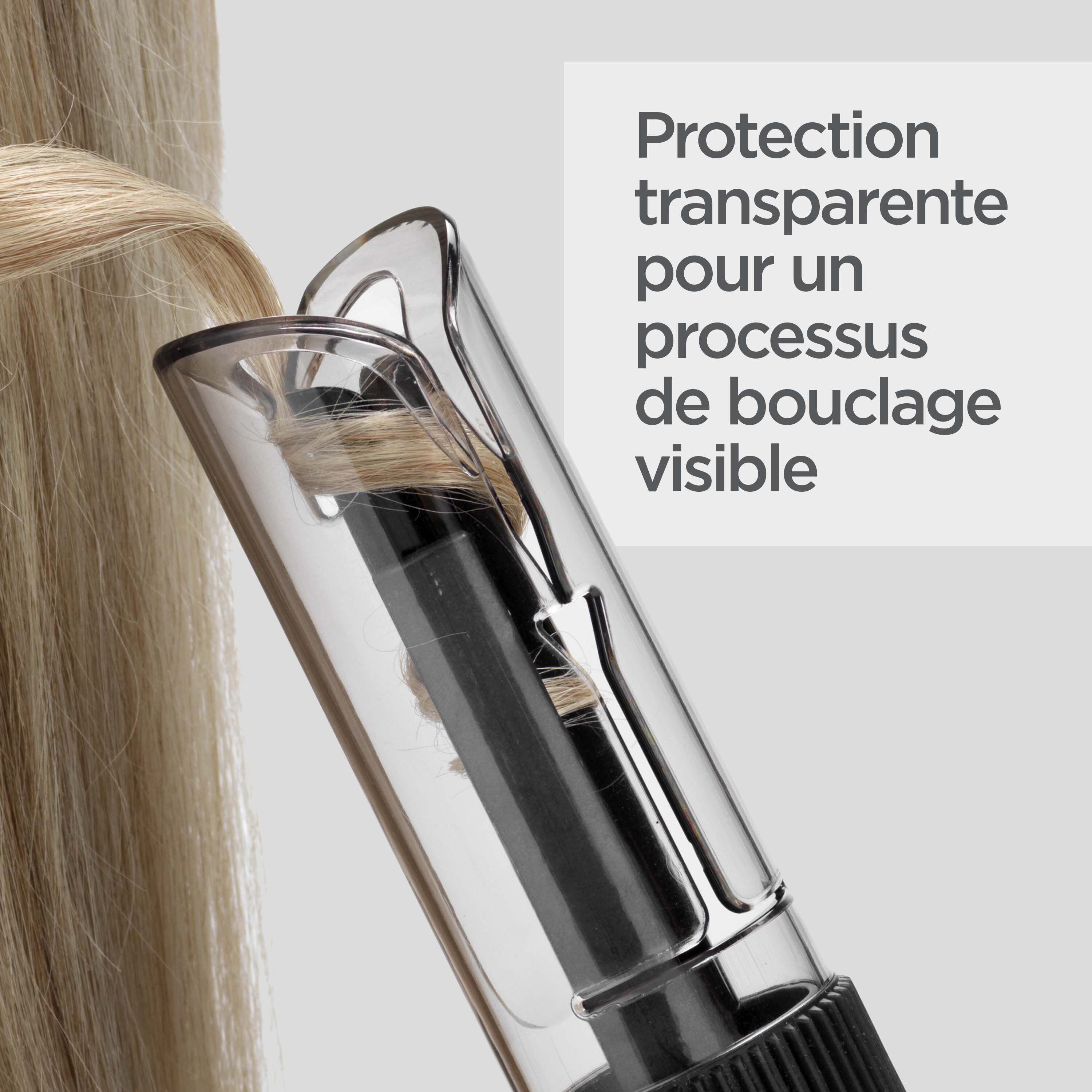 Protection transparente pour un processus de bouclage visible.